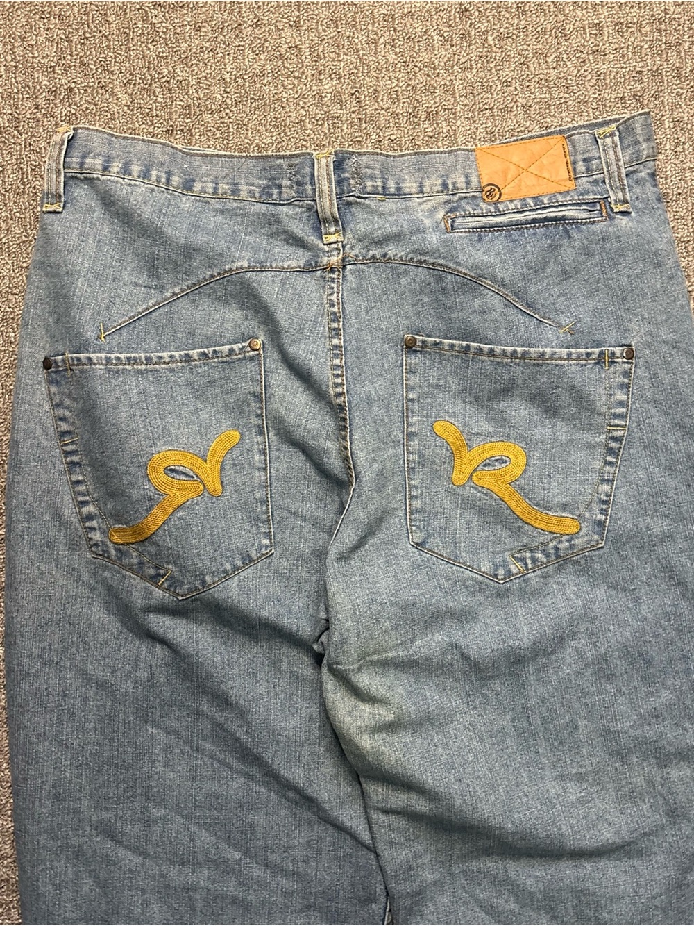 Y2K 2000s style Rocawear Embroidered Blue Baggy Jeans | $60